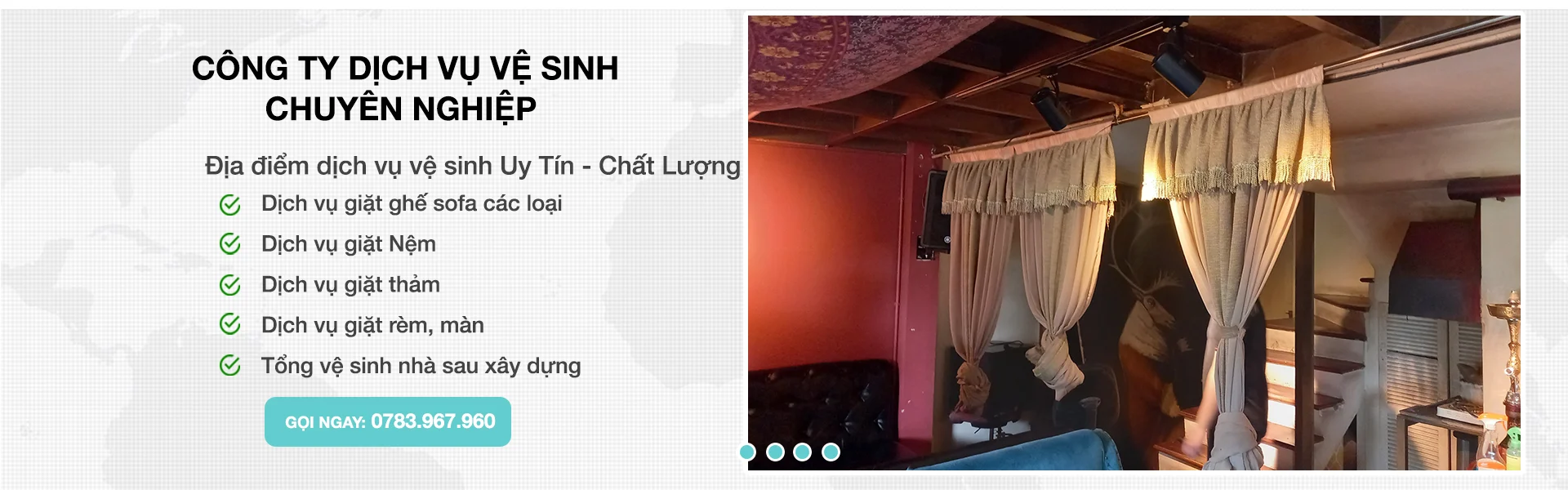 Giặt rèm tại nhà